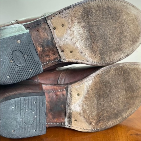 Boulet Mens Ranch Hand Tan Western Ankle Cowboy Boot | US 9.5 - Picture 4 of 6